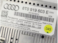 Recambio de pantalla para audi a4 berlina (8k2) 2.0 advanced edition referencia OEM IAM 8T0919603E  