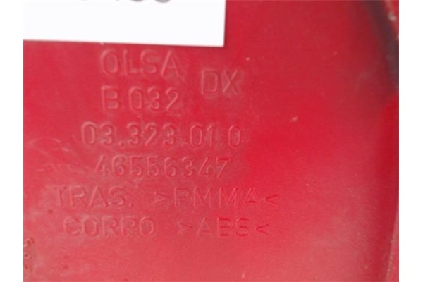 Recambio de piloto trasero derecho para alfa romeo 147 (190) 1.9 jtd distinctive referencia OEM IAM 46556347 3323010 