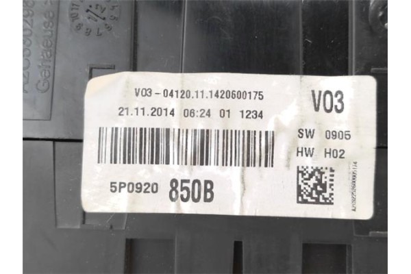 Recambio de cuadro completo para seat altea xl (5p5) 1.6 tdi referencia OEM IAM 5P0920850B  