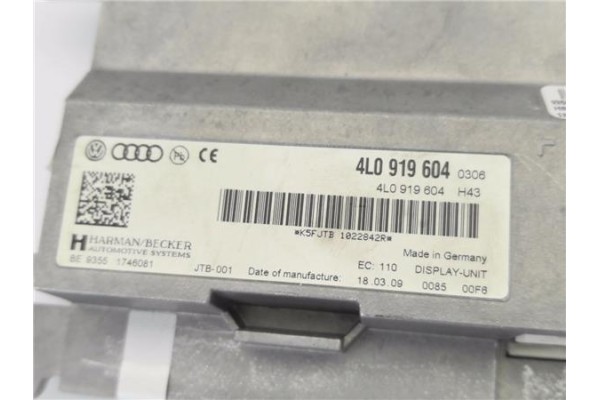 Recambio de pantalla para audi a6 berlina (4f2) 2.0 tdi referencia OEM IAM 4L0919604  