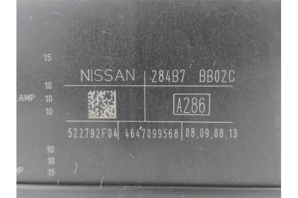 Recambio de caja fusibles/rele para nissan qashqai (j10) 1.6 360 referencia OEM IAM 284B7BB02C 522792F04 