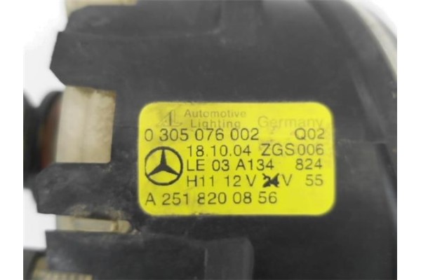 Recambio de faro antiniebla derecho para mercedes-benz clase a (bm 169) 2.0 a 180 cdi (169.007) referencia OEM IAM A2518200856 3