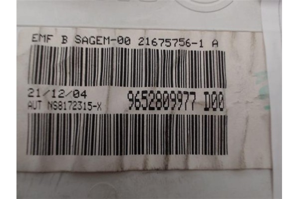 Recambio de reloj horario para peugeot 307 (3a/c) 2.0 hdi 135 referencia OEM IAM 6564FA 9652809977D00 