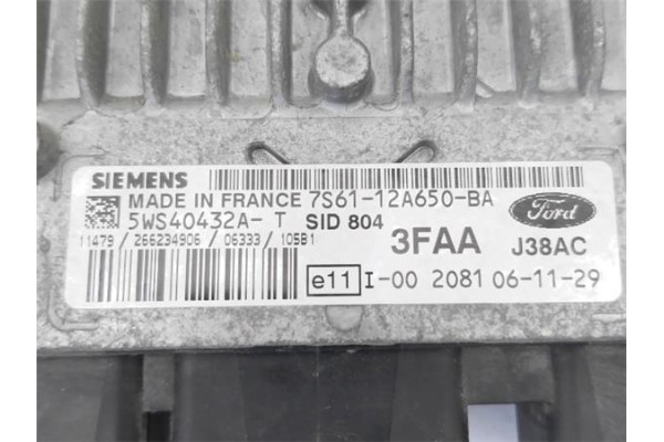 Recambio de centralita para ford fusion (cbk) 1.4 tdci referencia OEM IAM 7S6112A650BA  