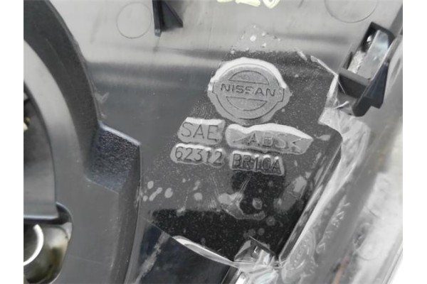Recambio de rejilla capo para nissan qashqai (j10) 1.6 360 referencia OEM IAM 62312BR10A  