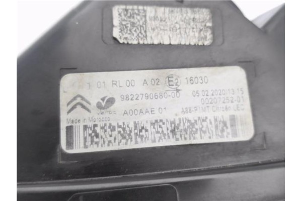 Recambio de faro delantero izquierdo para citroen c3 aircross 1.2 c-series referencia OEM IAM 9822790680  