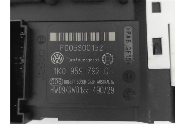 Recambio de motor elevalunas trasero derecho para volkswagen golf v (1k1) 2.0 fsi referencia OEM IAM 1K0959792C 1K4837402E 