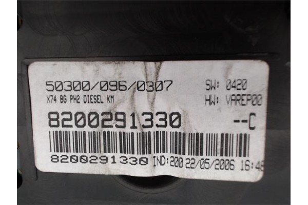 Recambio de cuadro completo para renault laguna ii (bg0) 1.9 dci (bg1a, bg1w) referencia OEM IAM 8200291330 5,54E+11 