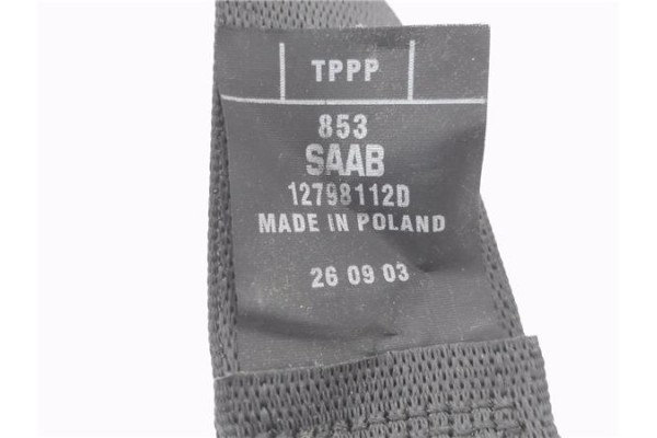 Recambio de cinturon seguridad trasero izquierdo para saab 9-3 cabriolet 2.0 t referencia OEM IAM 12798112D  