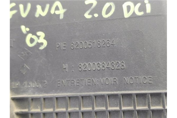 Recambio de carcasa filtro aire para renault laguna ii (bg0) 2.0 confort dynamique referencia OEM IAM 8200518264 8200384328 