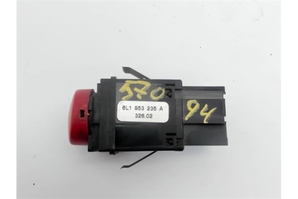 Recambio de interruptor luces emergencia para seat ibiza (6l1) 1.9 sdi referencia OEM IAM 6L1953235A  