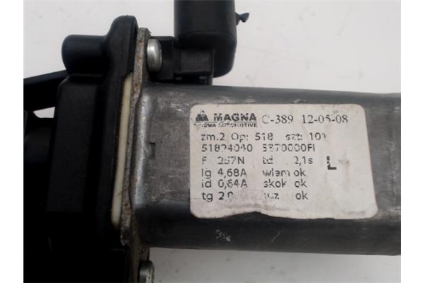 Recambio de elevalunas electrico delantero izquierdo para fiat 500 1.3 d multijet referencia OEM IAM 51876269 51824040 