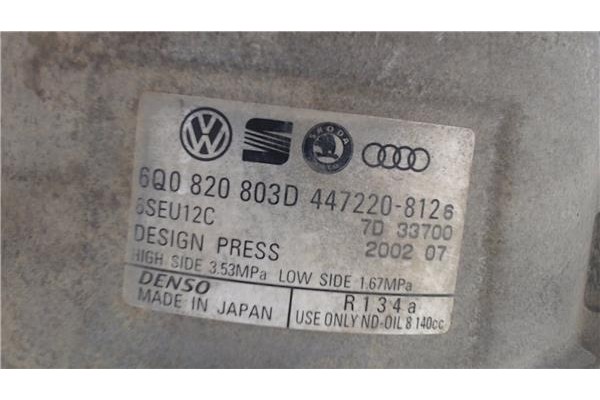 Recambio de compresor aire acond. para seat ibiza (6l1) 1.4 16v referencia OEM IAM 6Q0820803D  
