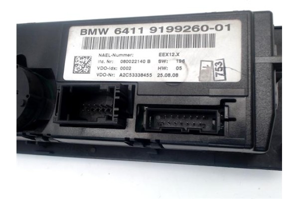 Recambio de mandos calefaccion / a.a. para bmw serie 1 berlina (e81/e87) 2.0 120d referencia OEM IAM 64119199260  