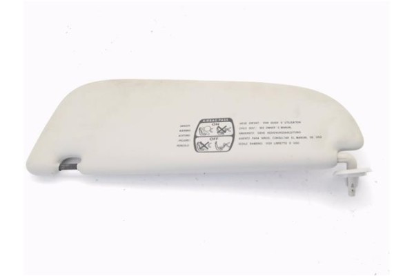Recambio de parasol derecho para peugeot 206 1.6 hdi 110 referencia OEM IAM 8143EP  