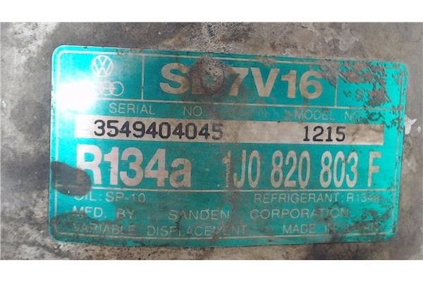Recambio de compresor aire acond. para seat ibiza (6k1) 1.9 sdi referencia OEM IAM 1J0820803F  