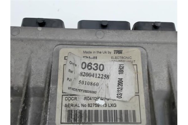 Recambio de centralita para renault kangoo i (f/kc0) 1.5 authentique referencia OEM IAM 8200412258  