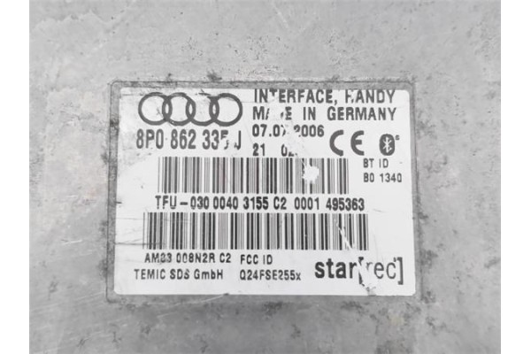 Recambio de centralita para audi a3 sportback (8pa) 2.0 tdi ambiente referencia OEM IAM 8P0862335J 8P0959433 
