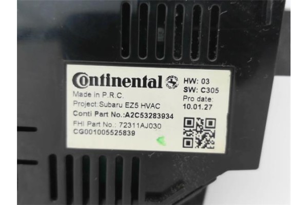 Recambio de mandos calefaccion / a.a. para subaru legacy v 2.0 d referencia OEM IAM 72311AJ030 A2C53283934 