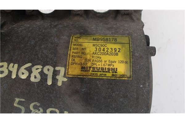 Recambio de compresor aire acond. para mitsubishi carisma berlina 5 (da0) 1.8 16v gdi (da2a) referencia OEM IAM   