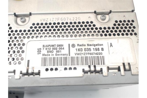 Recambio de autoradio para volkswagen golf v plus (5m1) 2.0 tdi 16v referencia OEM IAM 1K0035198B  