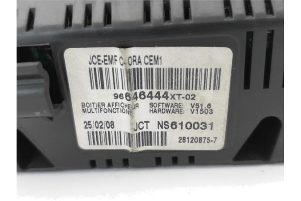 Recambio de pantalla para citroen c2 1.1 referencia OEM IAM 659353  
