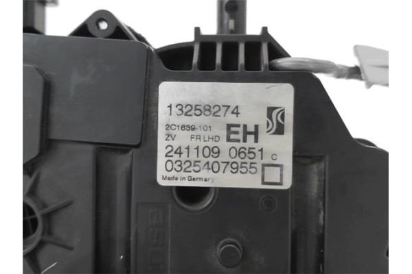 Recambio de cierre electromagnetico delantero derecho para opel corsa d 1.3 cdti referencia OEM IAM 133264 13258274 