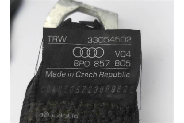 Recambio de cinturon seguridad trasero derecho para audi a3 sportback (8pa) 2.0 tdi ambiente referencia OEM IAM 8P0857805  