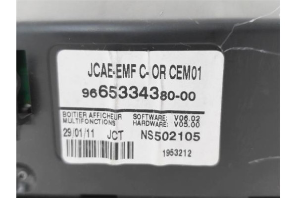 Recambio de display para citroen c4 berlina 1.6 exclusive referencia OEM IAM 6155HW 9,67E+11 