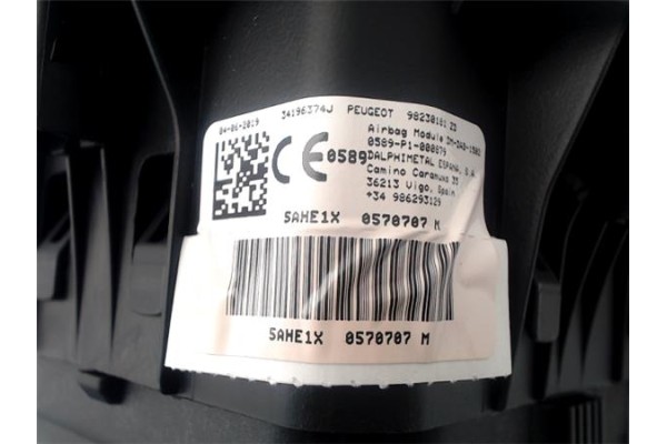 Recambio de kit airbag para peugeot 3008 1.5 gt line referencia OEM IAM 98105497ZD 9810439880 