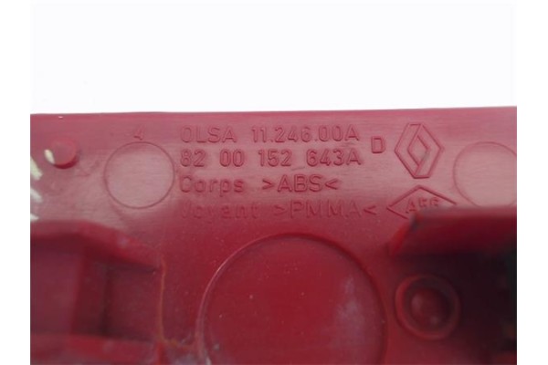 Recambio de reflectante paragolpes trasero para opel vectra b berlina 2.2 básico (1999) referencia OEM IAM   