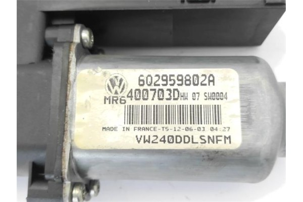 Recambio de motor elevalunas delantero izquierdo para volkswagen polo iv (9n1) 1.4 16v referencia OEM IAM 6Q2959802B01H 60295980