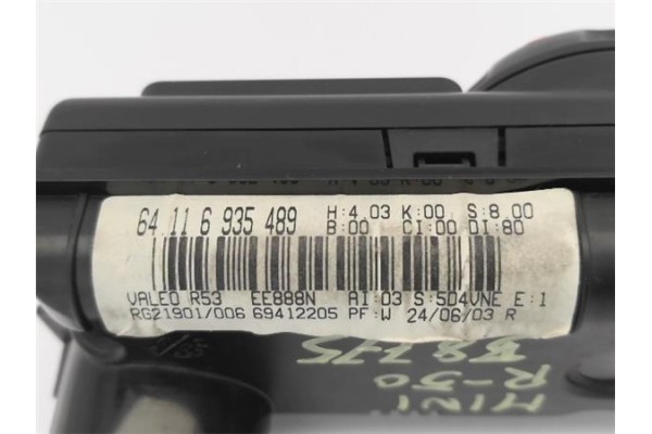Recambio de mandos calefaccion / a.a. para mini mini (r50,r53) 1.6 cooper referencia OEM IAM 64116935489  