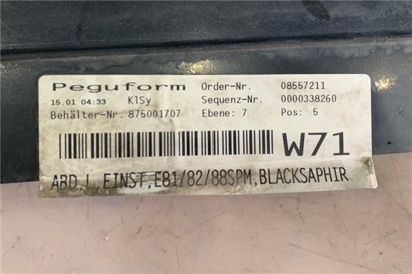 Recambio de spoiler talonera lat. izquierda para bmw serie 1 berlina (e81/e87) 2.0 120d referencia OEM IAM   
