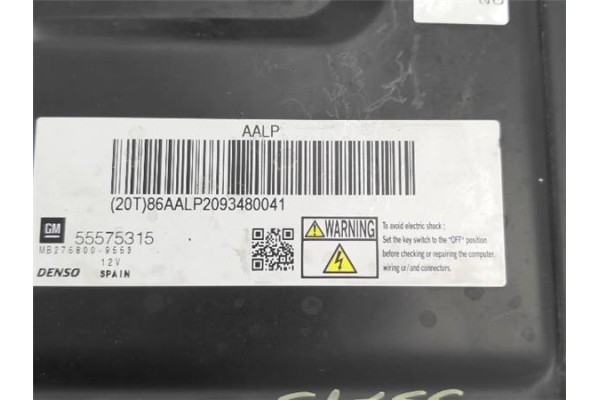 Recambio de centralita para opel astra j 1.7 cdti referencia OEM IAM 55575315 86AALP2093480041 