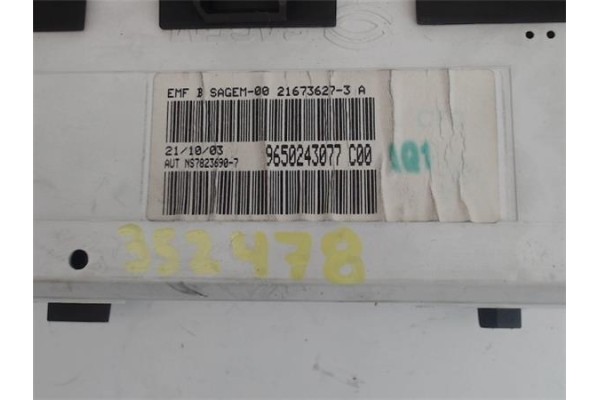 Recambio de reloj horario para peugeot 307 break (3e) 2.0 hdi 110 referencia OEM IAM 9650243077  