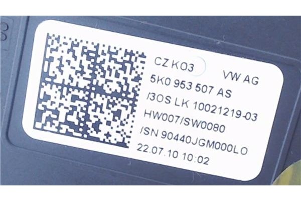 Recambio de mando intermitencia para volkswagen golf vi (5k1) 1.6 advance referencia OEM IAM 5K0953507AS 1K0953223A 
