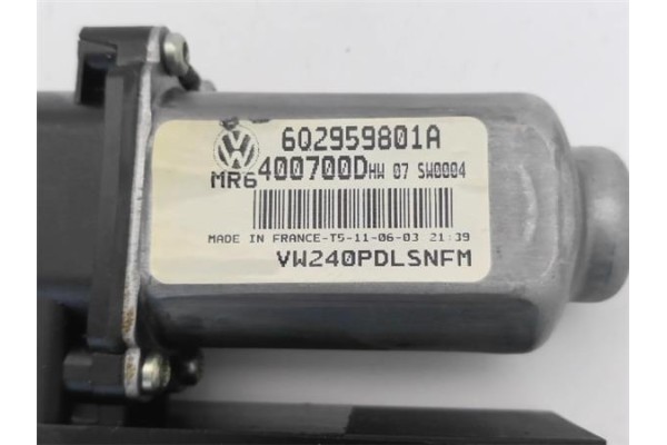 Recambio de motor elevalunas delantero derecho para volkswagen polo iv (9n1) 1.4 16v referencia OEM IAM 6Q1959801B01S 602959801A