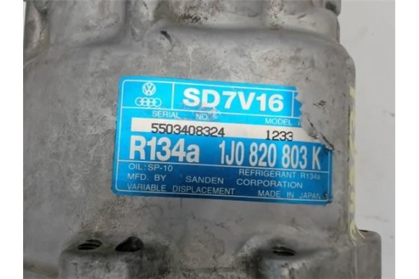 Recambio de compresor aire acond. para seat leon (1m1) 1.6 16 v referencia OEM IAM 1J0820803K SD7V16 (1J0820803F)( , AUDI | 1J08