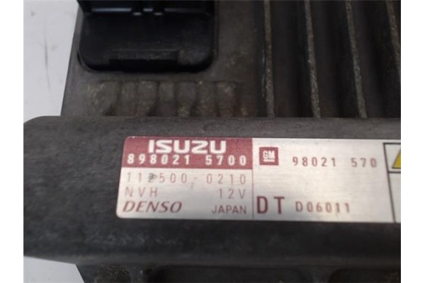 Recambio de centralita para opel combo furgón/ranchera familiar 1.7 cdti 16v referencia OEM IAM 8980215700  