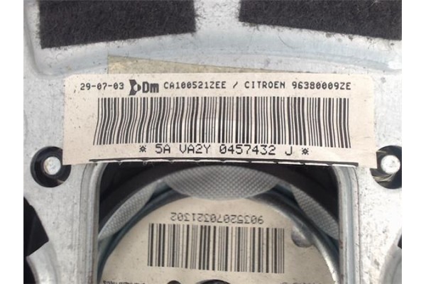 Recambio de airbag volante para citroen c2 referencia OEM IAM 96380009ZE  