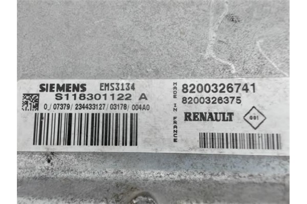 Recambio de centralita para renault clio ii fase ii 1.3 referencia OEM IAM 8200326741 S118301122 