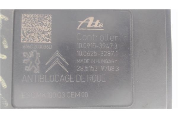 Recambio de nucleo abs para citroen c-elysée 1.6 exclusive referencia OEM IAM 9817031680 10091539473  Recambio de nucleo abs para citroen c-elysée 1.6 exclusive referencia OEM IAM 9817031680 10091539473