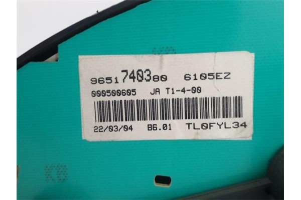 Recambio de cuadro completo para peugeot 206 1.4 i referencia OEM IAM 500605 9651740380 