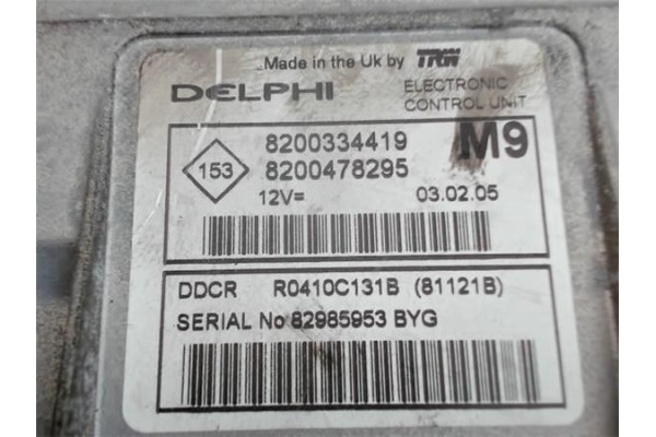 Recambio de centralita para nissan micra (k12e) 1.5 dci referencia OEM IAM 8200334419 8200478295 