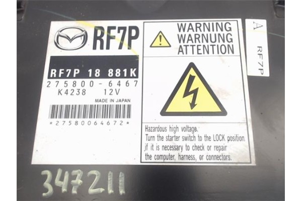 Recambio de centralita para mazda 5 berlina (cr) 2.0 cd referencia OEM IAM 2758006467 RF7P18881K 