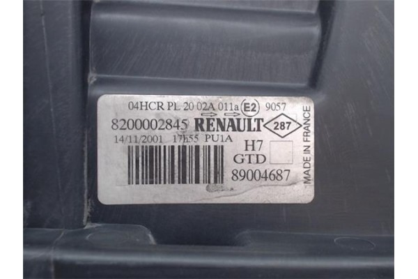 Recambio de faro delantero izquierdo para renault laguna ii (bg0) 2.0 authentique referencia OEM IAM 8200002845  
