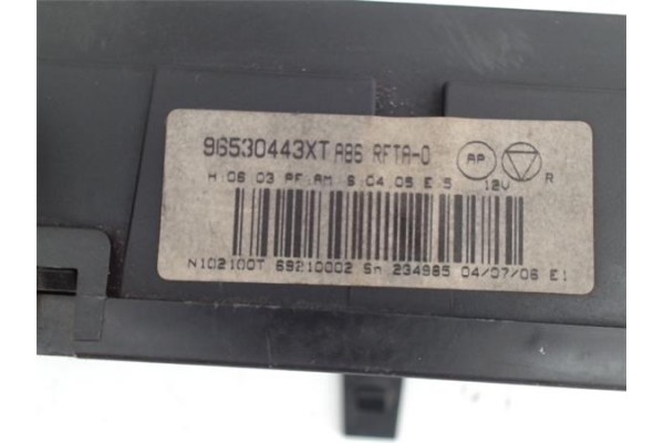 Recambio de mandos climatizador para peugeot 1007 1.4 sport referencia OEM IAM 96530443XT  