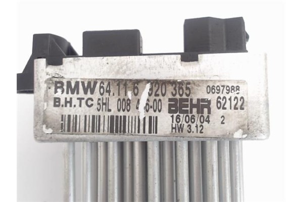 Recambio de resistencia calefaccion para bmw serie x3 (e83) 2.5i referencia OEM IAM 64116920365  64116929486 , BMW | 6929486 , B