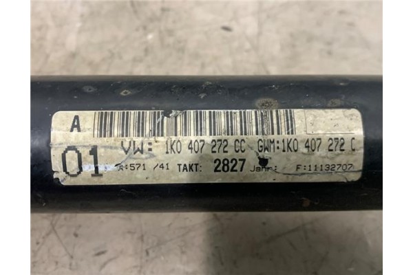 Recambio de palier delantero derecho para volkswagen golf vi (5k1) 1.6 advance referencia OEM IAM 1K0407272DM 1K0407452X 1K04074